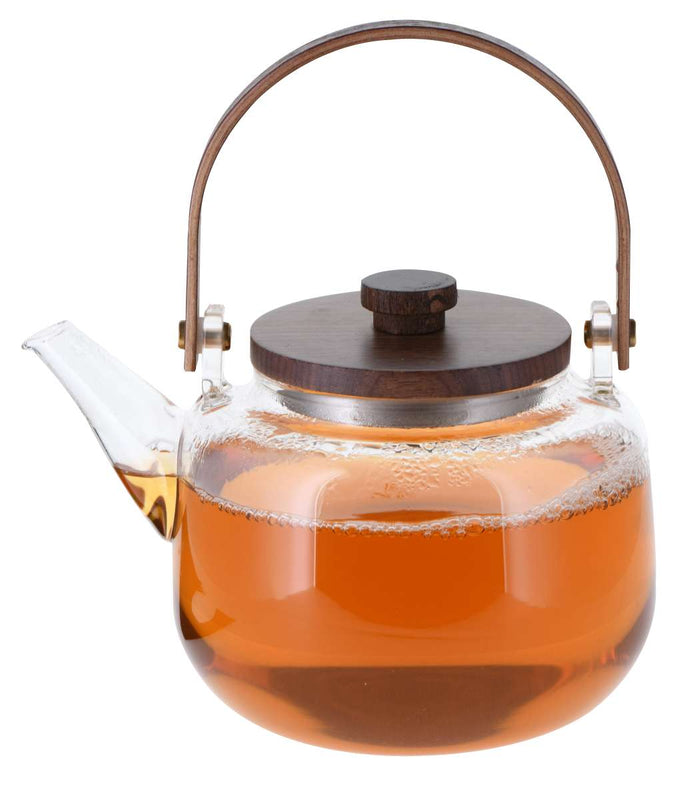 Glass Teapot with Strainer basket (900ml)